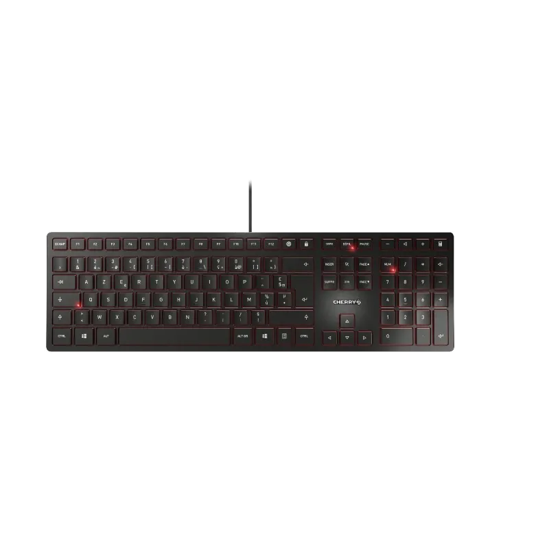 Cherry JK-1600BE-2 KC 6000 Slim Tastatură cu fir, USB, BE (Belgia) Layout, neagră, 4025112094439