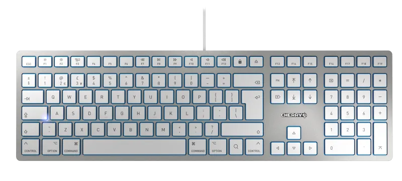 Cherry JK-1610GB-1 KC 6000 SLIM for MAC Tastatura cu fir, USB-A, GB (UK) Layout, 4025112088711