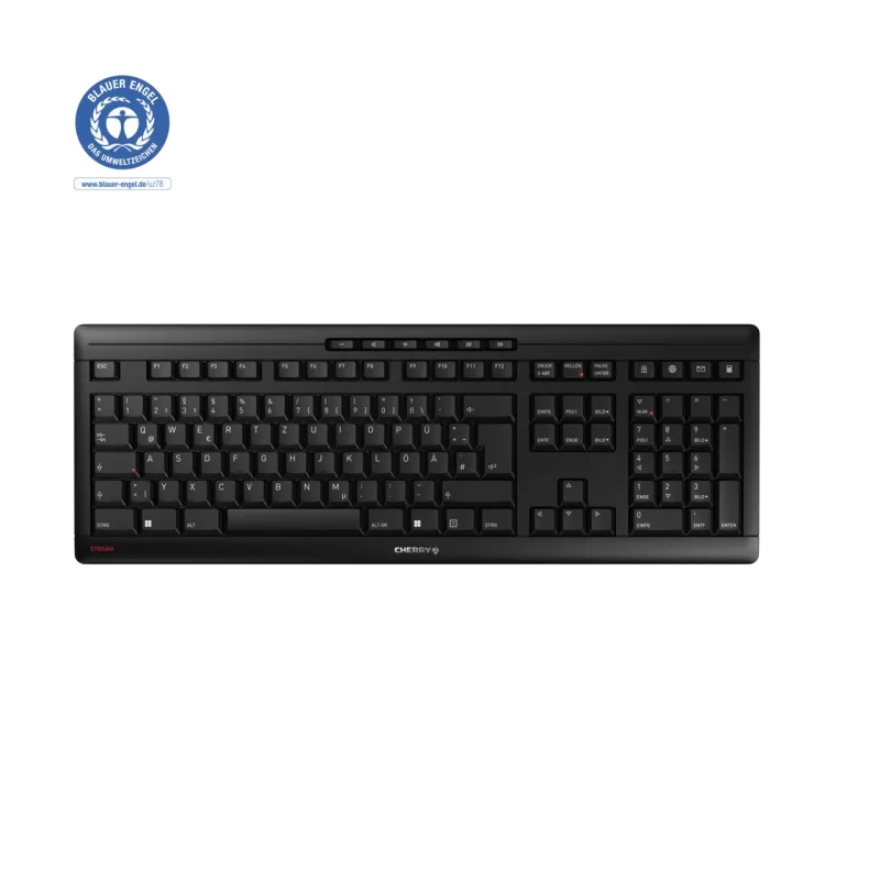 Cherry JK-8550DE-2 Stream Tastatură wireless USB, DE (Germania), 4025112096969