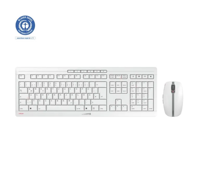 Cherry JD-8560DE-0 Stream Desktop Recharge Kit tastatura si Mouse, fara fir, DE (Germania) Layout, Gri, 4025112095092