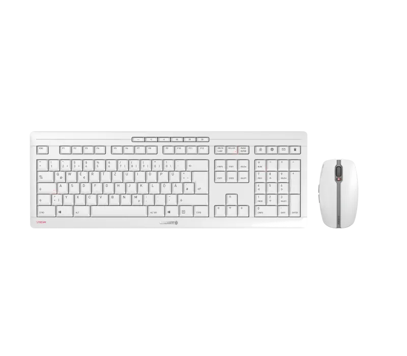 Cherry JD-8560GB-0 Stream Desktop Recharge Kit tastatura si Mouse, fara fir, GB (UK) Layout, Gri, 4025112095139