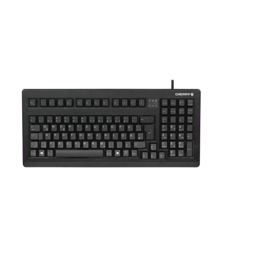 Cherry G80-1800LPCDE-2 G80-1800 Tastatură compactă cu fir, model MX 1800, DE (Germania) Layout, black, 4025112065040