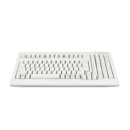 Cherry G80-1800LPCEU-0 G80-1800 Tastatură compactă cu fir, model MX 1800, US Intl, Euro Symbol Layout, light-grey, 4025112064937