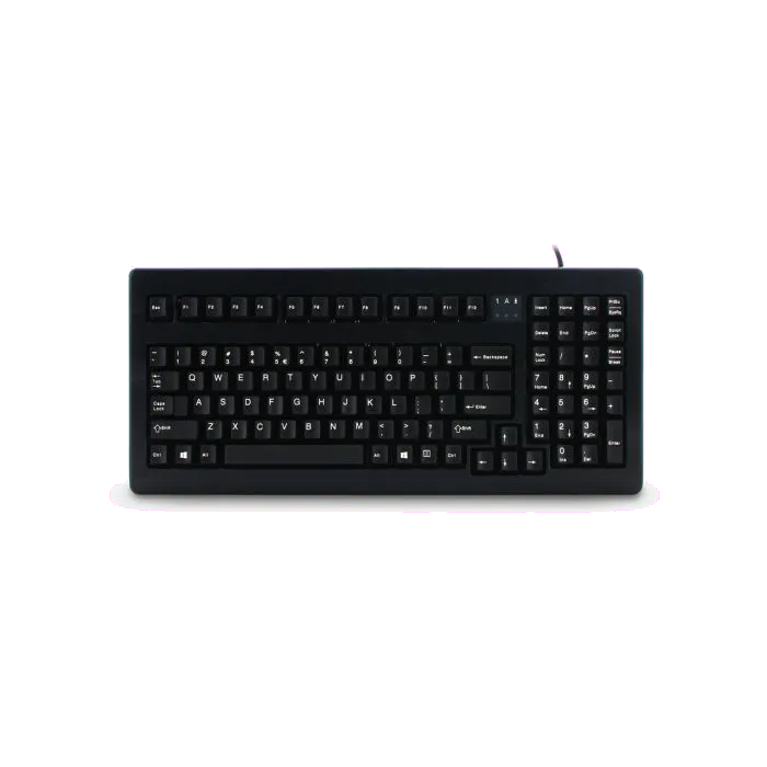 Cherry G80-1800LPCEU-2 G80-1800 Tastatură compactă cu fir, model MX 1800, US Intl, Euro Symbol Layout, black, 4025112064975