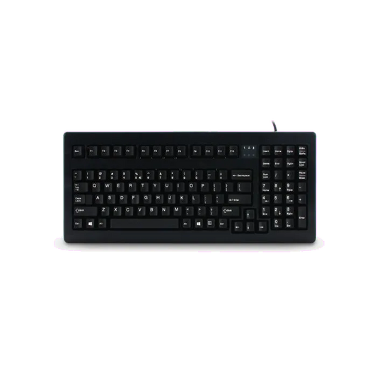 Cherry G80-1800LPCEU-2 G80-1800 Tastatură compactă cu fir, model MX 1800, US Intl, Euro Symbol Layout, black, 4025112064975