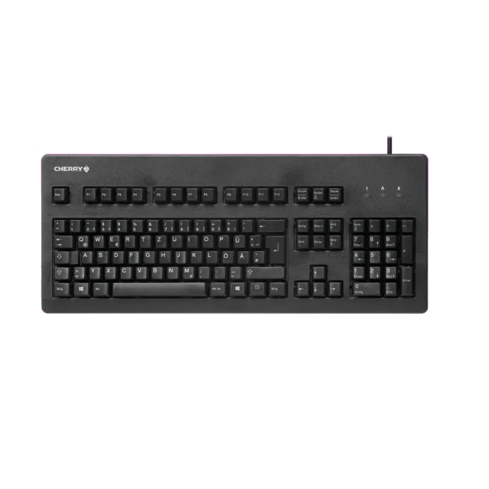 Cherry G80-3000LPCDE-2 G80-3000 Tastatură mecanică (MX black), DE (Germania) Layout, negru, 4025112058547