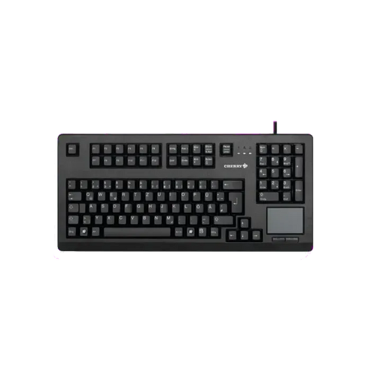 Cherry G80-11900LUMCH-2 G80-11900 Tastatură mecanică cu touchpad, CH (Elveția) Layout, negru, 4025112050824