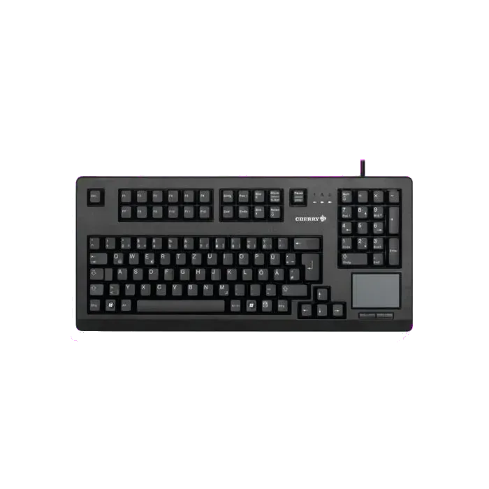 Cherry G80-11900LUMDE-2 G80-11900 Tastatură mecanică cu touchpad, DE (Germania) Layout, negru, 4025112049958