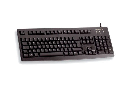 Cherry G83-6105LUNDE-2 G83-6105 Tastatură business 105 taste, cu fir, DE (Germania) Layout, negru, 4025112026027