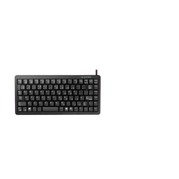 Cherry G84-4100LCMGB-2 G84-4100 Tastatură compactă, GB (UK), negru, USB-A, PS/2, tasta Windows, 4025112062599