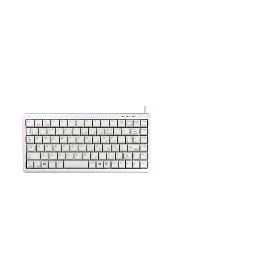 Cherry G84-4100LCAFR-0 G84-4100 Tastatură compactă, FR (Franța) Layout, gri, USB-A, PS/2, 4025112027277