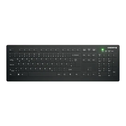 Cherry AK-C8112-FUS-B/DE AK-C8112 WL Tastatură medicală dezinfectabilă, fără fir, DE/German Layout,Neagră, 7061111072433