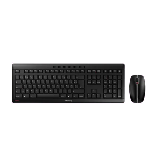 Cherry JD-8500BE-2 Stream Desktop Kit tastatură si mouse, fără fir, BE (Belgia) Layout, Negru, 4025112090905