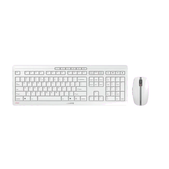 Cherry JD-8500EU-0 Stream Desktop Kit tastatură si mouse, fără fir, US Intl + Euro Layout, Gri, 4025112090790