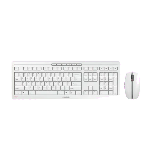 Cherry JD-8500EU-0 Stream Desktop Kit tastatură si mouse, fără fir, US Intl + Euro Layout, Gri, 4025112090790