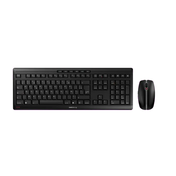 Cherry JD-8500FR-2 Stream Desktop Kit tastatură si mouse, fără fir, FR (Franța) Layout, Negru, 4025112090769