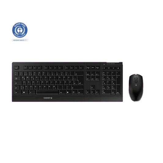 Cherry JD-0410DE-2 B.Unlimited 3.0 Kit tastatură si mouse, fără fir, DE (Germania) Layout, Negru, 4025112086731