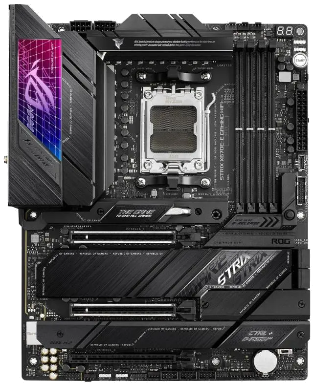 Asus ROG STRIX X670E-E GAMING WIFI ROG STRIX X670E-E GAMING WIFI placa de baza AM5 DDR5 maxim 192GB ATX, 4711081891703