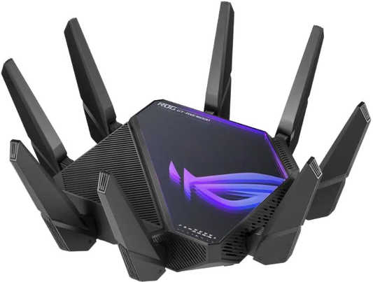 Asus 90IG06W0-MU2A10 ROG Rapture GT-AXE16000 router wireless Quad-band WiFi 6E 802.11ax, 4711081263838