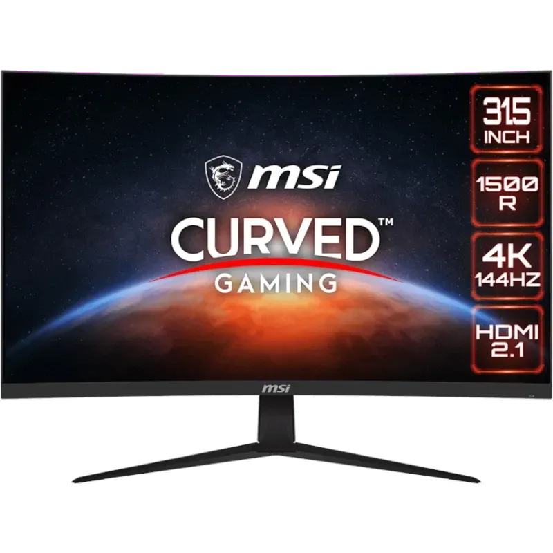 MSI G321CU Monitor LED Gaming G321CU Curbat 31.5 inch UHD VA 1 ms 144 Hz USB-C HDR FreeSync, 4711377001854