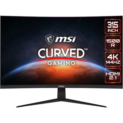 MSI G321CU Monitor LED Gaming G321CU Curbat 31.5 inch UHD VA 1 ms 144 Hz USB-C HDR FreeSync, 4711377001854