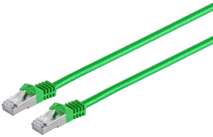 MicroConnect SFTP7015G Patch cord 1.5m S/FTP CAT7 Raw Green PiMF, 5712505454824