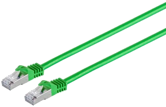 MicroConnect SFTP7015G Patch cord 1.5m S/FTP CAT7 Raw Green PiMF, 5712505454824