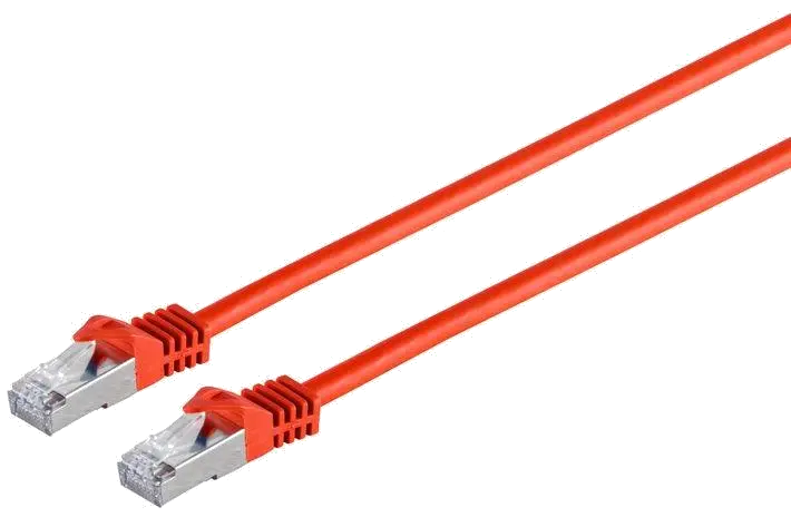 MicroConnect SFTP7015R Patch cord 1.5m S/FTP CAT7 Raw Red PiMF, 5712505454855