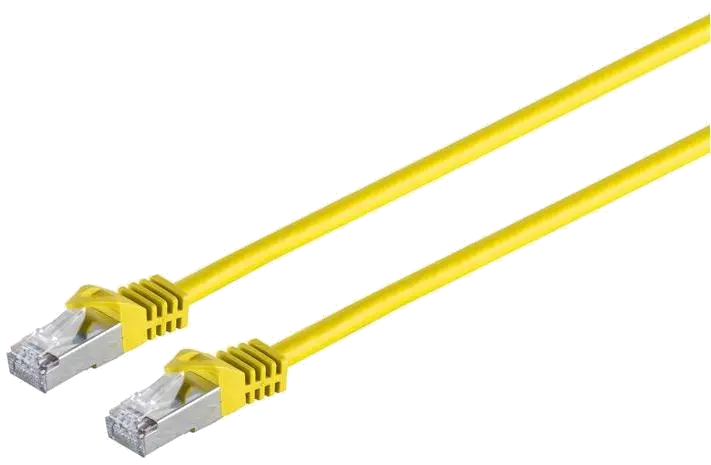 MicroConnect SFTP7015Y Patch cord 1.5m S/FTP CAT7 Raw Yellow PiMF, 5712505454800