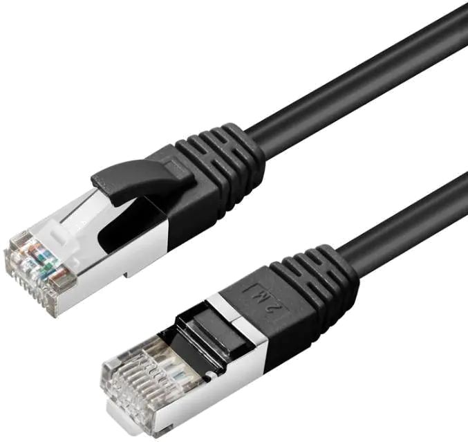 MicroConnect SSTP6015S Patch cord 1.5m S/FTP CAT6 Black LSZH, 5711783260226