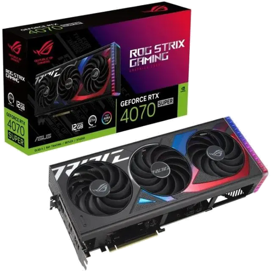 Asus ROG-STRIX-RTX4070S-12G-GAMING ROG Strix GeForce RTX™ 4070 SUPER Placa Video 12GB GDDR6X 192 bit PCIE Gen4, 4711387465288