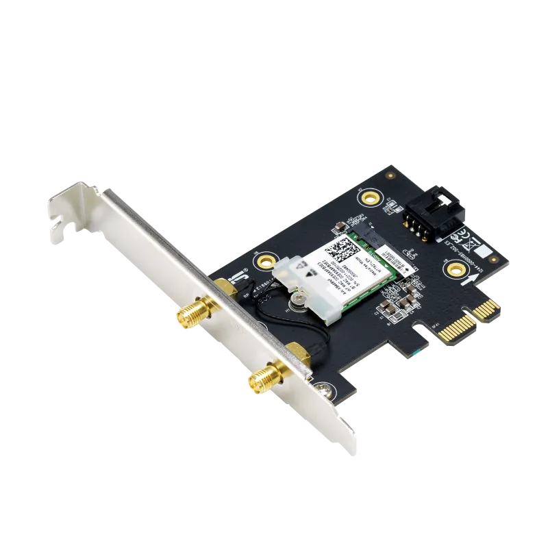 Asus PCE-AX1800 PCE-AX1800 Wifi AX1800 Bluetooth 5.2 PCIe adapter WI-FI 6 WPA3 OFDMA MU-MIMO, 4711081463849