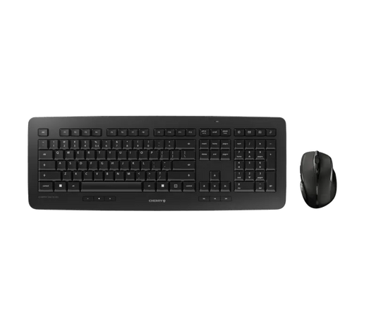 Cherry JD-0520EU-2 DW 5100 Kit tastatura si mouse, fara fir, US Intl, Euro Symbol Layout, Negru, 4025112087554