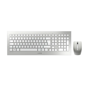 Cherry JD-0310EU DW 800 Kit tastatura si mouse, fara fir, US Intl, Euro Symbol Layout, Gri, 4025112087486