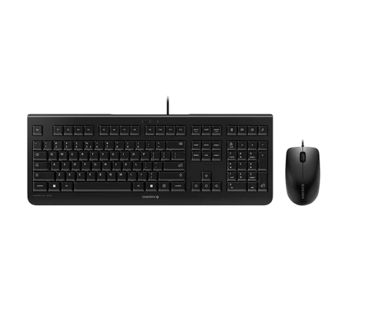 Cherry JD-0800EU-2 DC 2000 Kit tastatura si mouse, cu fir, US Intl, Euro Symbol Layout, Negru, 4025112084744