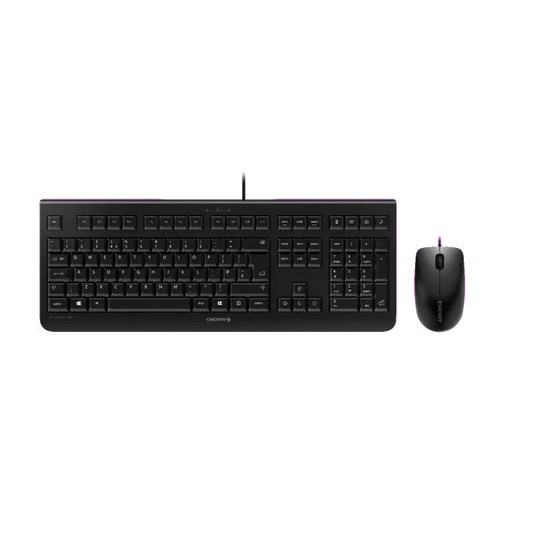 Cherry JD-0800IT-2 DC 2000 Kit tastatura si mouse, cu fir, IT (Italia) Layout, Negru, 4025112085475