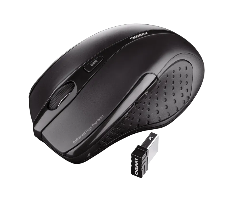 Cherry JW-T0100 MW 3000 Mouse optic fără fir 1750 dpi, 6 butoane, negru, 4025112076657