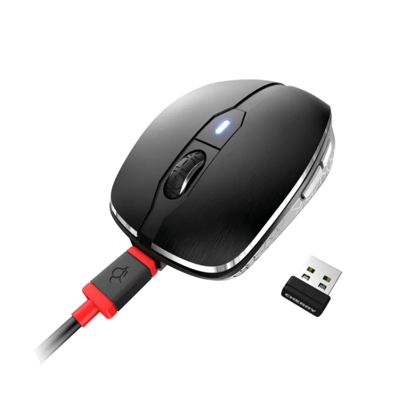 Cherry JW-8100 MW 8C ADVANCED Mouse optic fără fir 3000 dpi, 6 butoane, negru, AES-128, 4025112095696