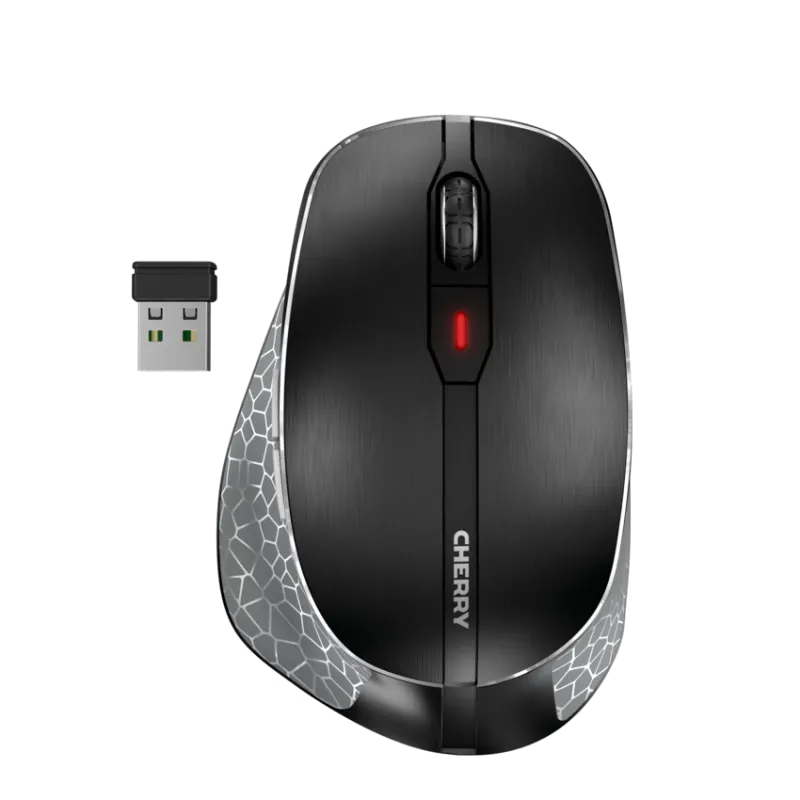 Cherry JW-8600 MW 8C ERGO Mouse optic fără fir 3000 dpi, 6 butoane, negru, AES-128, 4025112095702