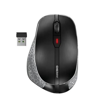 Cherry JW-8600 MW 8C ERGO Mouse optic fără fir 3000 dpi, 6 butoane, negru, AES-128, 4025112095702