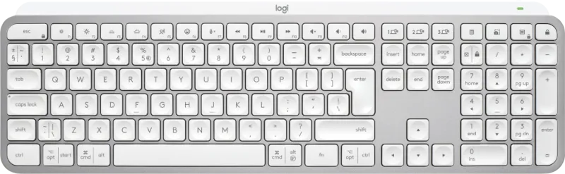 Logitech 920-011588 Tastatura iluminata MX Keys S Bluetooth US Int, gri deschis, 5099206112155