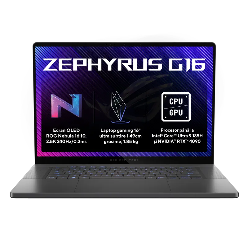 Asus GU605MV-QR140 ROG Zephyrus G16 (2024) laptop 16 inch 2.5K Ultra 9 185H 32GB 1TB RTX4060 8GB, 4711387447048