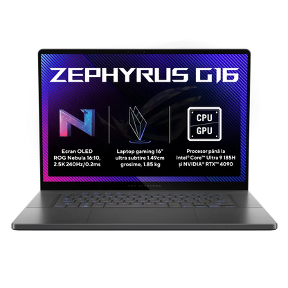 Asus GU605MV-QR140 ROG Zephyrus G16 (2024) laptop 16 inch 2.5K Ultra 9 185H 32GB 1TB RTX4060 8GB, 4711387447048