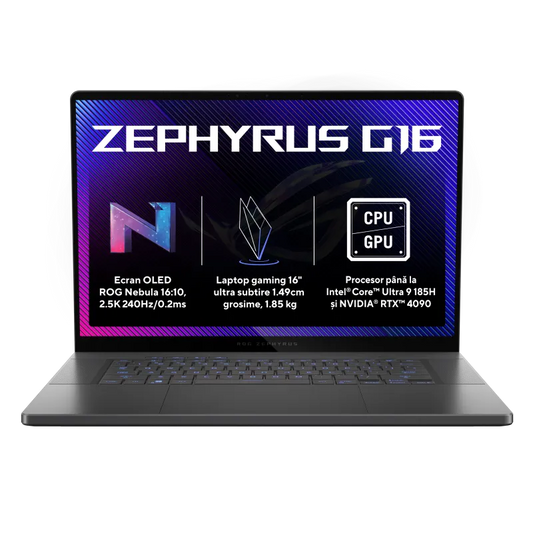 Asus GU605MV-QR140 ROG Zephyrus G16 (2024) laptop 16 inch 2.5K Ultra 9 185H 32GB 1TB RTX4060 8GB, 4711387447048