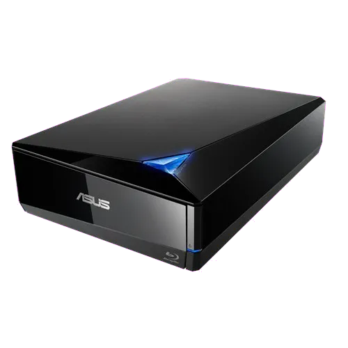 Asus BW-16D1X-U/BLK/G/AS BW-16D1X-U 16X Blu-ray writer extern USB 3.0 NERO Backitup E-Media, 4718017891714