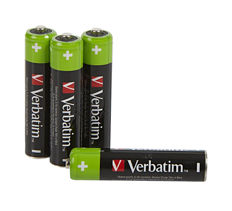 Verbatim 49514 Set 4 acumulatori AAA 950mAh 1.2V, 023942495147