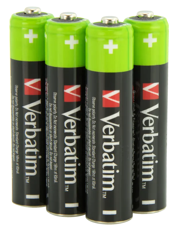 Verbatim 49514 Set 4 acumulatori AAA 950mAh 1.2V, 023942495147