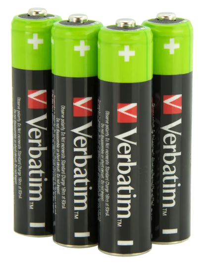 Verbatim 49514 Set 4 acumulatori AAA 950mAh 1.2V, 023942495147