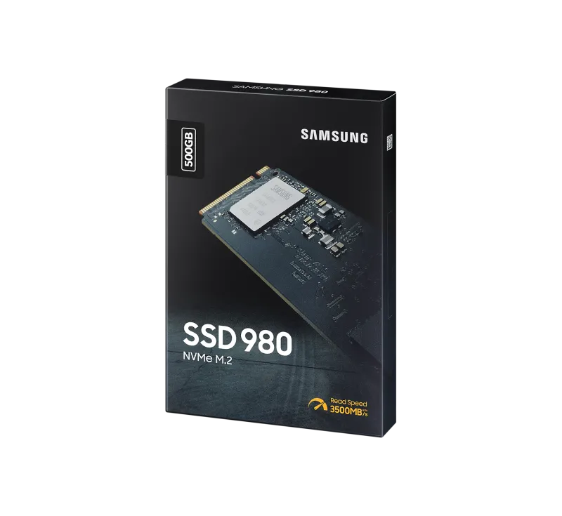 Samsung MZ-V8V500BW 980 SSD 500GB NVMe M.2 2280 PCI-E, R/W speed:3100/2600 MB/s, 8806090572227