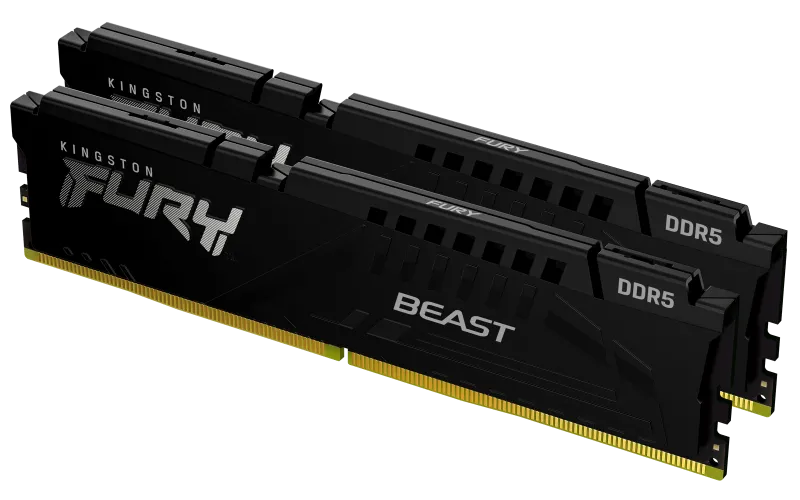 Kingston KF556C40BBK2-64 FURY BEAST BLACK 64GB DDR5-5600MTS CL40 DIMM/(KIT OF 2), 740617326574